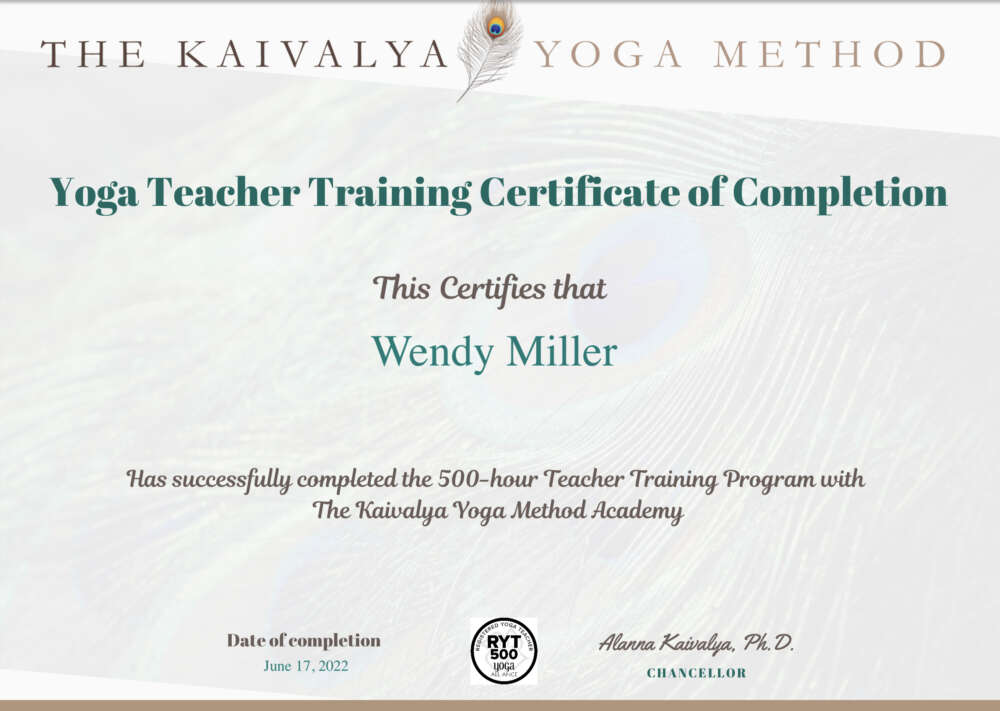 The Kaivalya Yoga Method Certificate